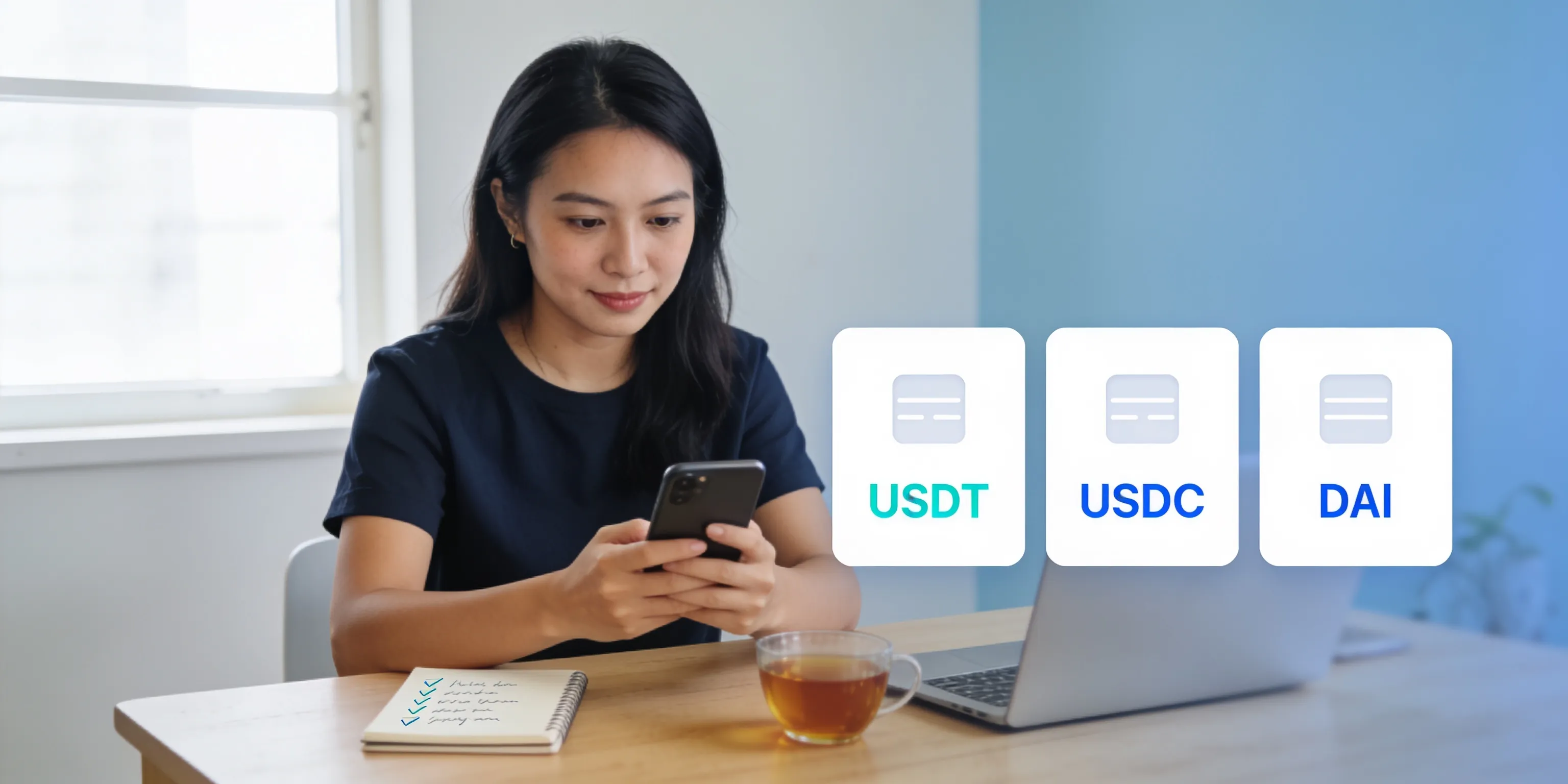 So sánh USDT vs USDC vs DAI: peg, dự trữ, rủi ro