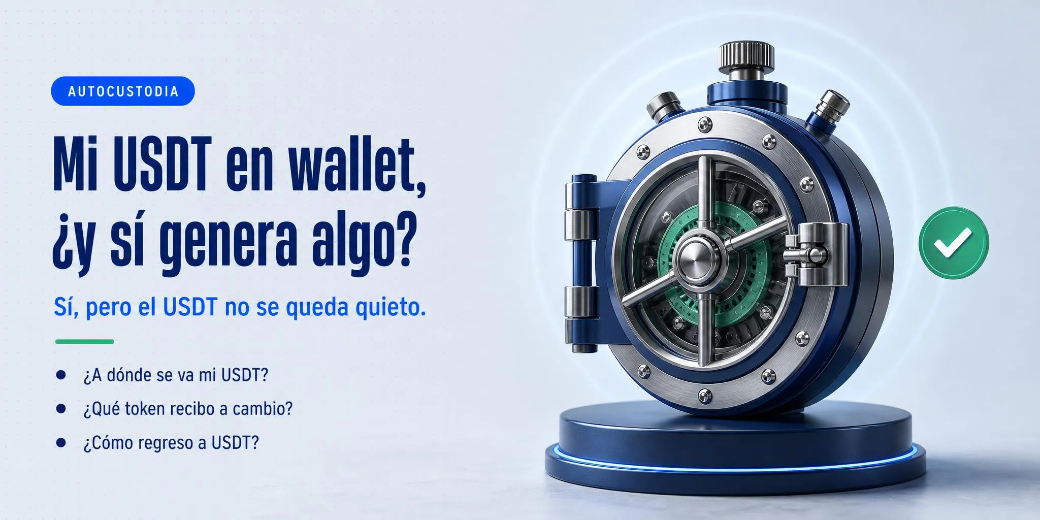 ¿Tu USDT genera interés desde una wallet de autocustodia?