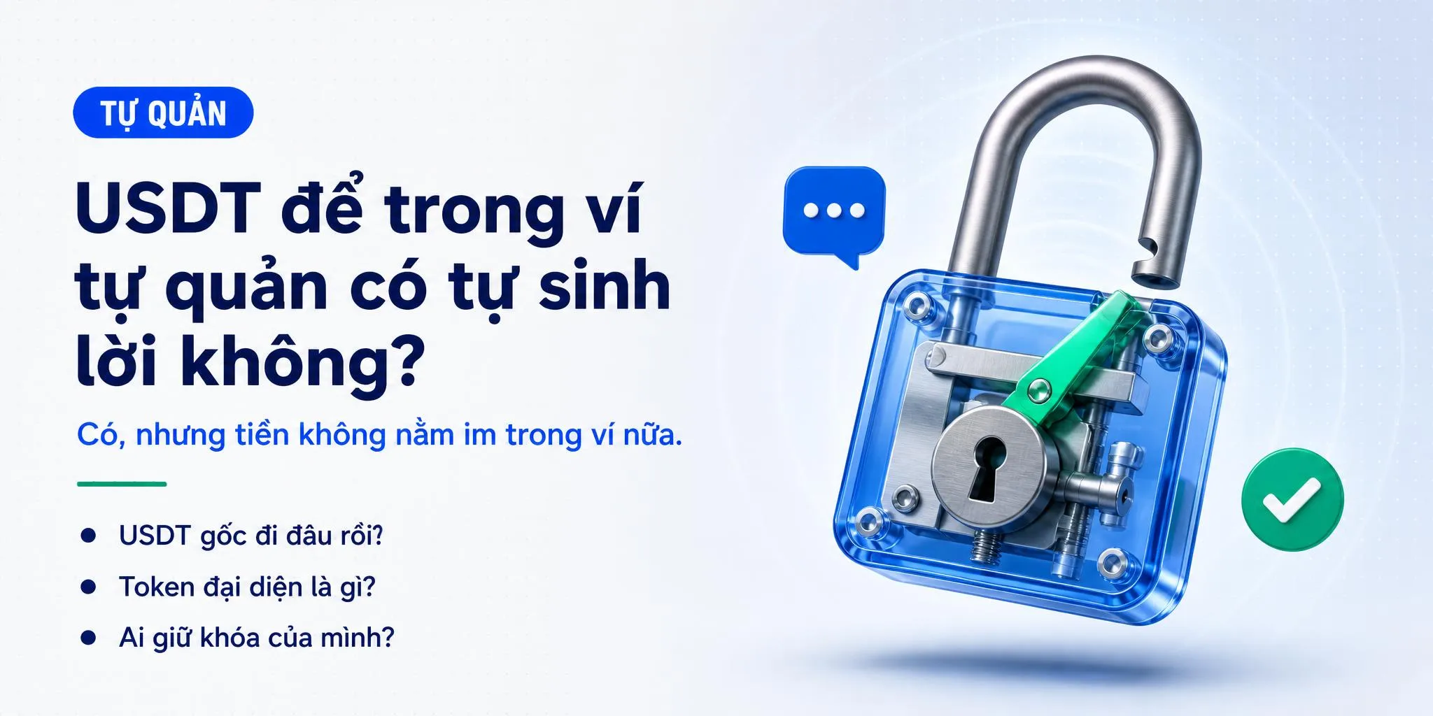 Gửi USDT sinh lời trong ví tự quản: Cơ chế & Rủi ro thật